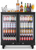 Back Bar Cooler, 7.4 Cu.Ft Commercial Refrigerator with Low-E Glass