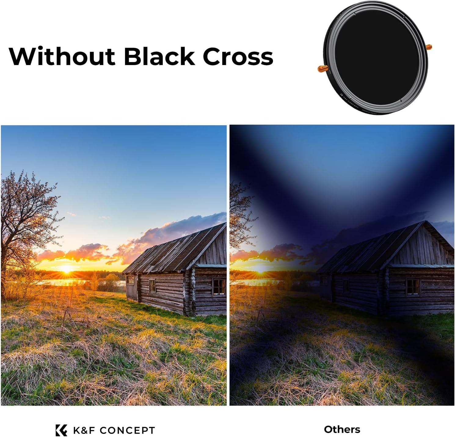 49mm Variable ND2-32 & CPL Polarizing Effect in 1 Lens Filter | 24 Multi-Coated Waterproof 1-5 Stops Adjustable
