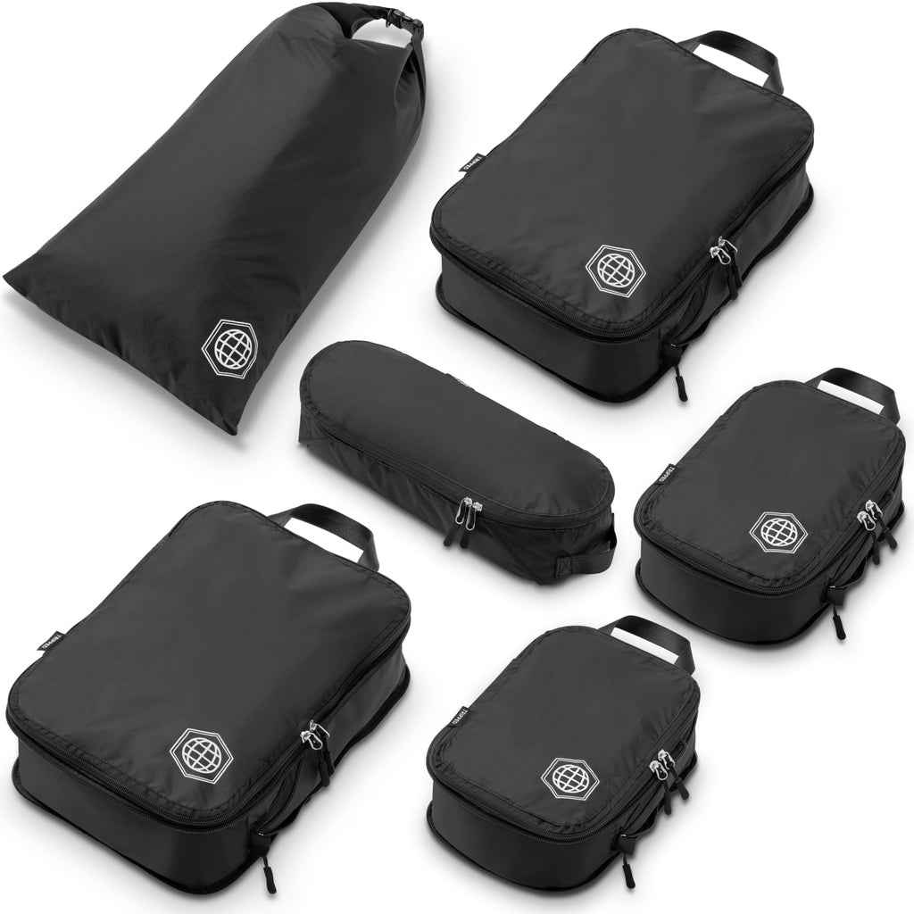 Compression Packing Cubes for Carry-On Travel 6-Pack