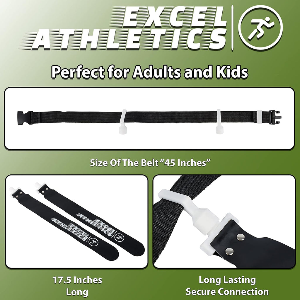 Adjustable Flag Football Belt Set, 1 Belt, 2 Flags | Adjustable Belts, Flag Football Set for Youth, Kids & Adult