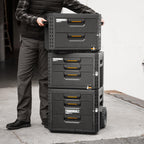 StackTech 3 Drawer Rolling Locking Tool Box, 240 lb Capacity