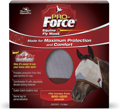 Pro-Force Horse Fly Mask with UV Protection, Without Ears