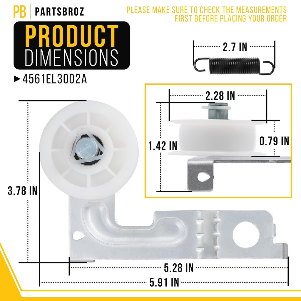 Dryer Idler Pulley for LG GDP1329CGS