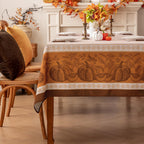Fall Thanksgiving Rectangle Tablecloth 60 x 84 Inch, Orange