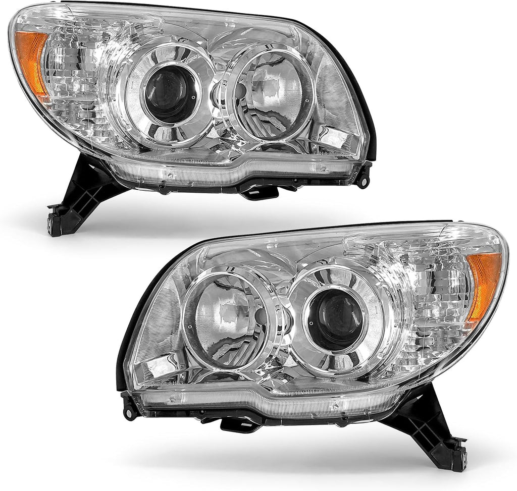 for 2006-2009 Toyota 4Runner Headlights Assembly Chrome Pair