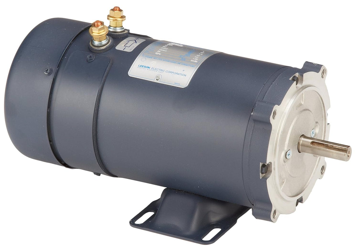 Leeson 108322.00 Low Voltage DC Motor, 56C Frame, C-Face Rigid Mounting, 1HP, 1800 RPM, 12V Voltage