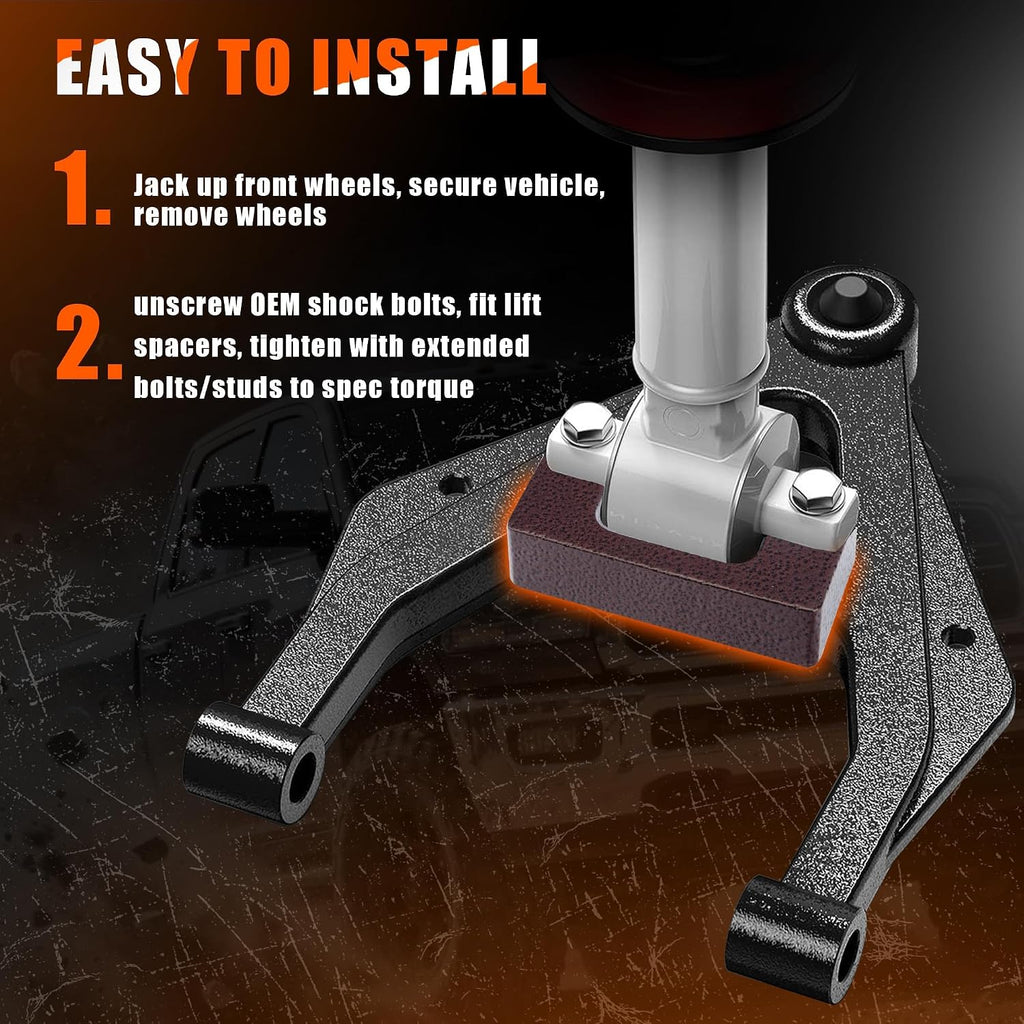 3.5" Front 3" Rear Lift kit for 2007-2018 Silverado 1500 Sierra 1500 2/4WD