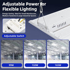 hykolity 2FT LED Linear High Bay Shop Lights with PIR Sensor Base