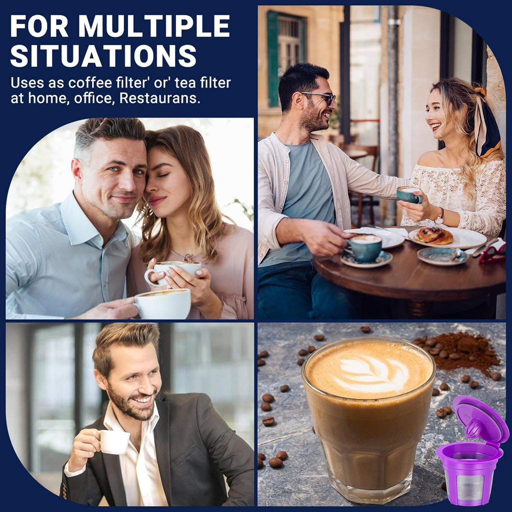 [SANYEDOU] Reusable Coffee Filters For Keurig (BPA Free) Reusable K Cup Filters Cups K Cups For Keurig 1.0+2.0 Mini K