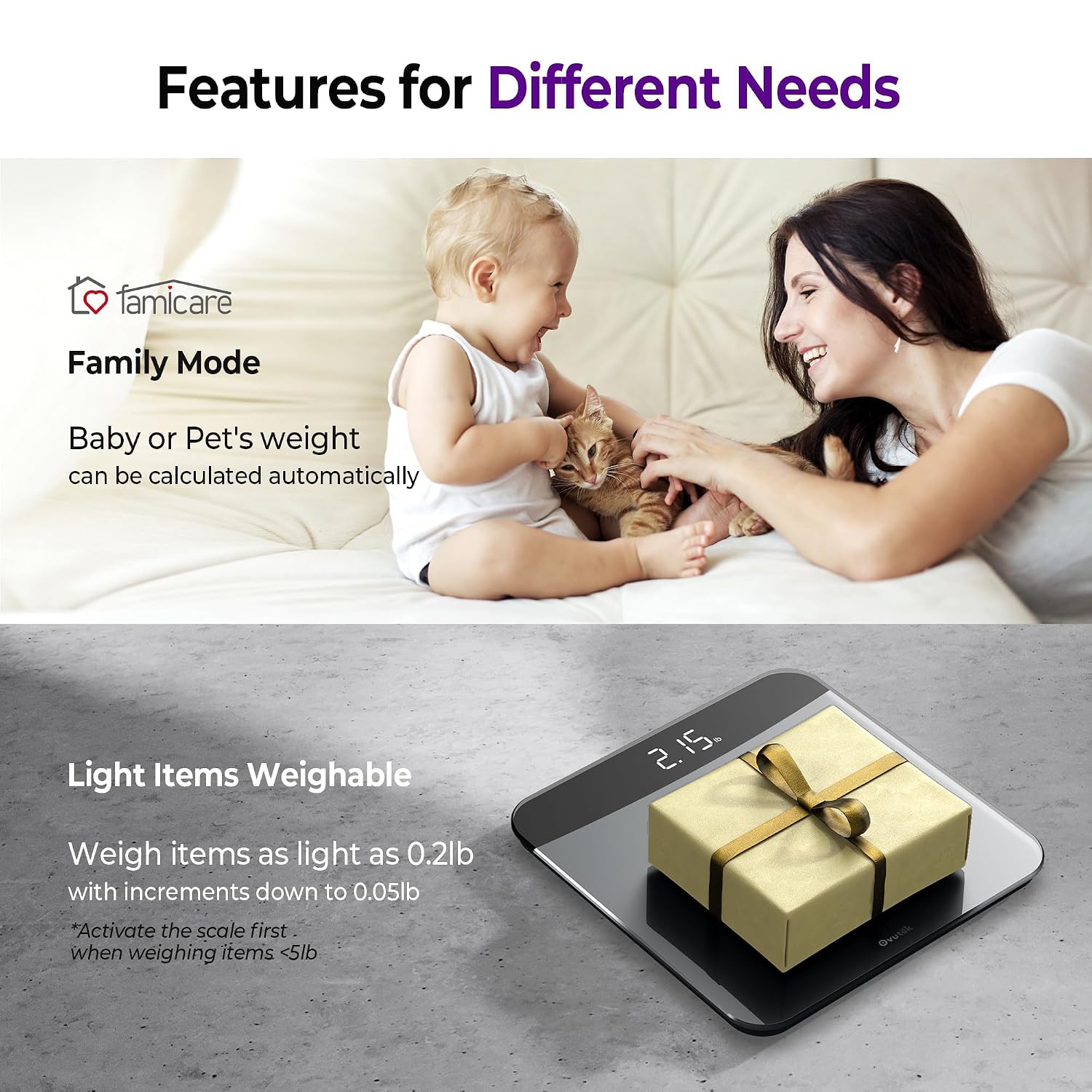 Bathroom Scales Digital Weight, Topnotch Quality 450lb Weight Scale, Most Accurate to 0.05lb, Automatic Weighing