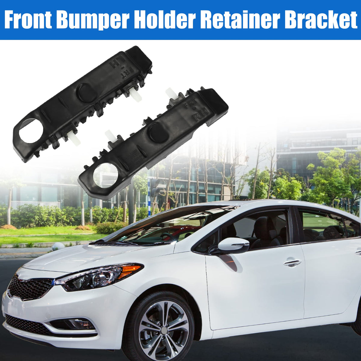X AUTOHAUX 86514A7000 Front Bumper Mounting Bracket for Kia Forte 2014-2016