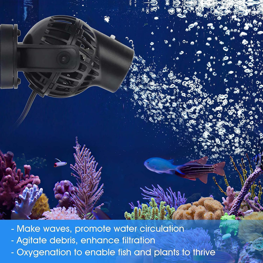 Aquarium Wave Maker Circulation Pump, 792 GPH Ultra-silence Fish Tank Powerhead with Strong Magnet Suction Base for