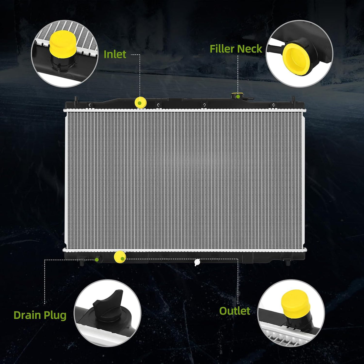 AUTOSAVER88 Radiator Compatible with 2012-2016 Honda CRV 2.0L 2.4L L4