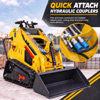 Mini Skid Steer Loader 13.5HP Gas Stand-On Track Loader 46-In Bucket