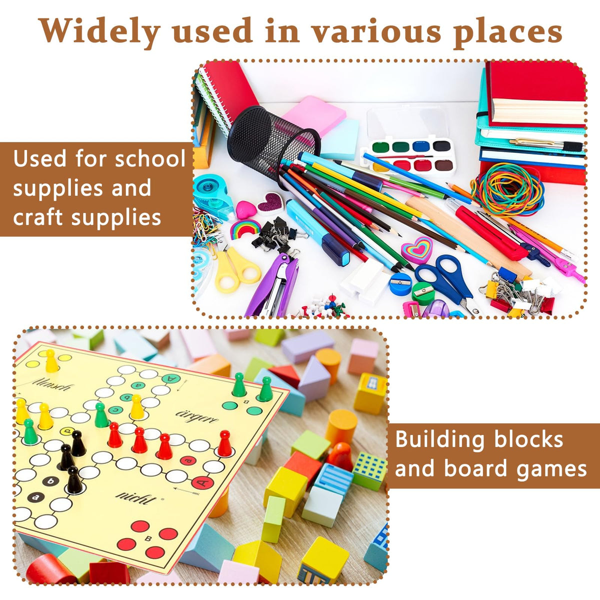 4 Pcs Board Game Storage Stackable Organizer Box with Snap Latch Lid Plastic Container Case for Board Games Puzzles