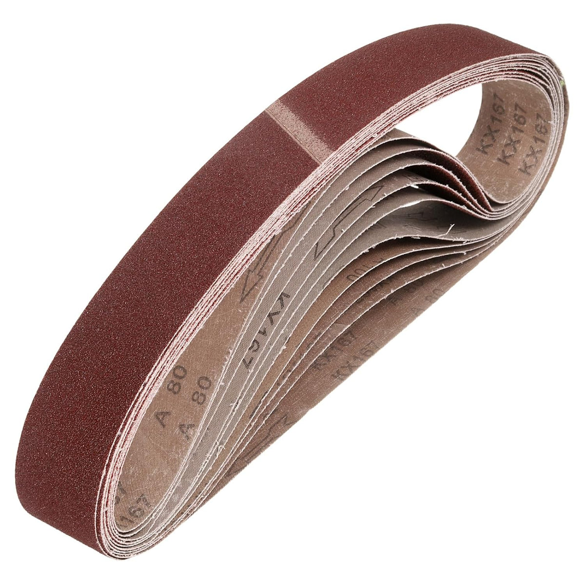 HARFINGTON 2 x 48 Inch Sanding Belts, 10 Pcs 80 Grits Aluminum Oxide