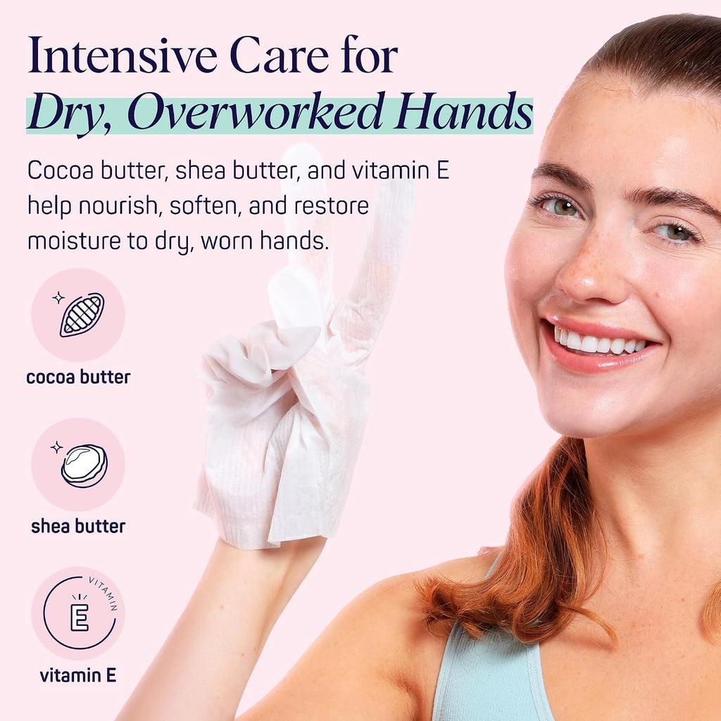 Moisturizing Hand Gloves & Foot Mask Socks | Korean Skincare Set for Dry Cracked Hands & Dry Cracked Feet Callus