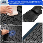 Trunk Mat with Backrest Mat for 2016-2026 Honda Pilot Accessories
