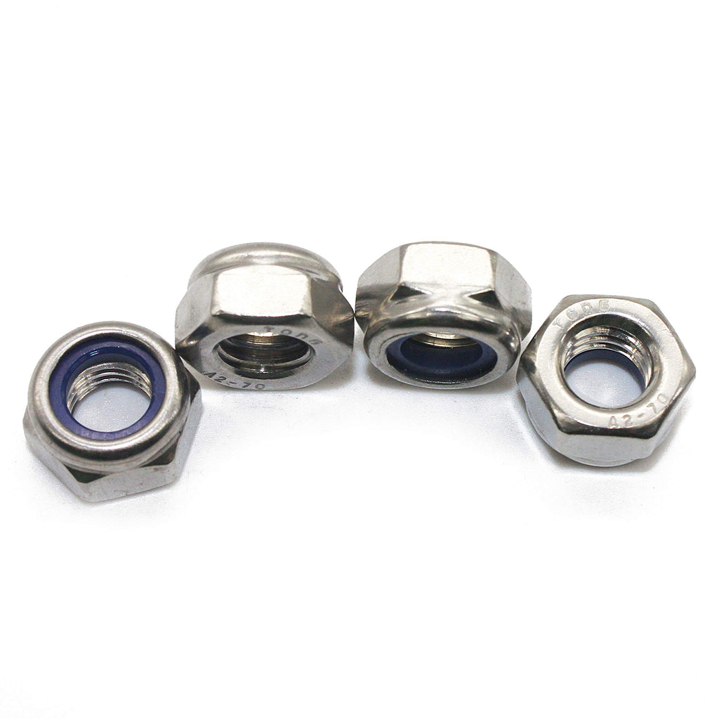 Fullerkreg M5 x 0.8mm Self-Locking Nylon Insert Hex Lock Nuts