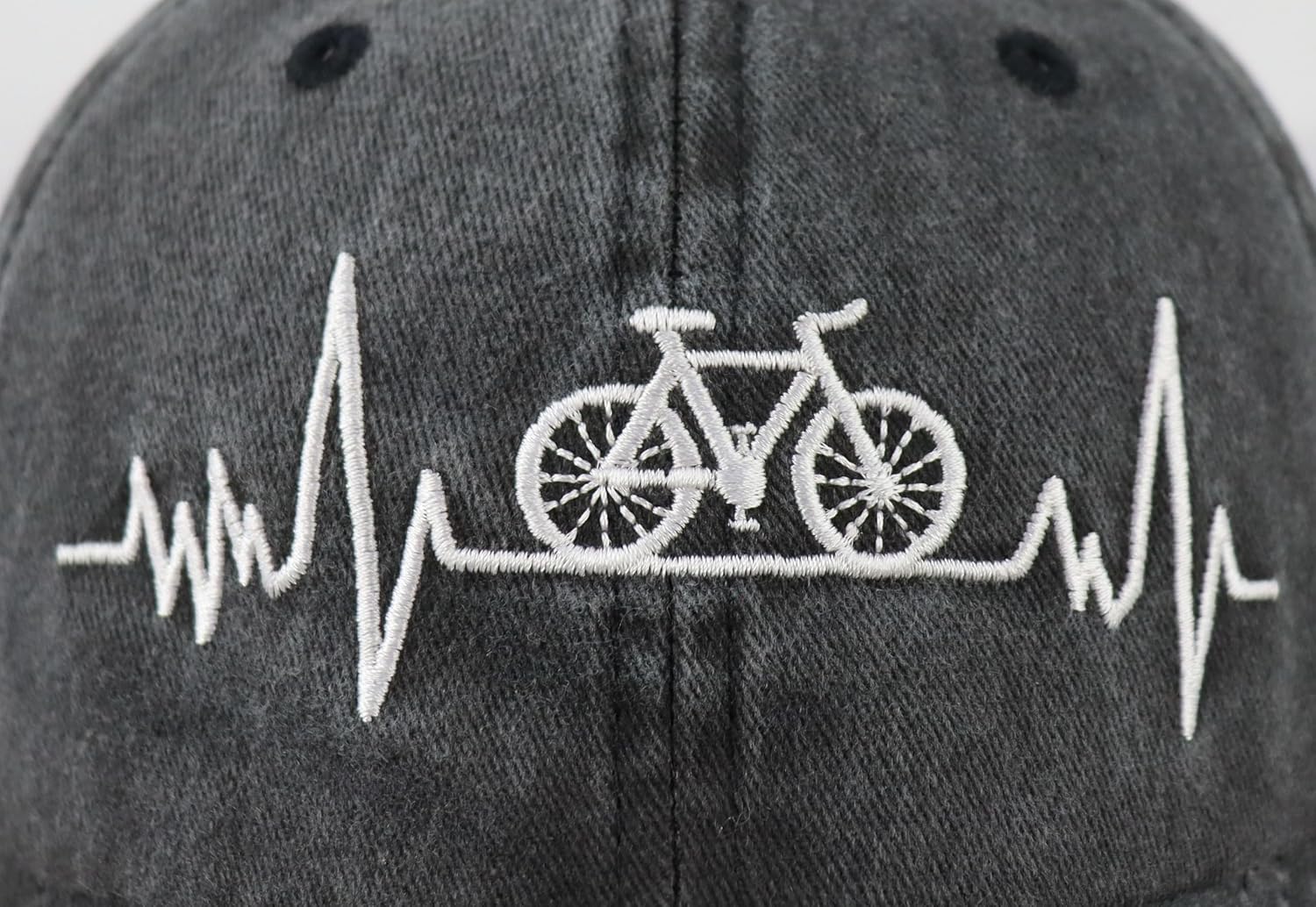 Bicycle Bike Baseball Cap, Adjustable Embroidered Bicycle Enthusiast Hat
