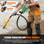 Concrete Vibrating tool,1600W 6.6FT Handheld Concrete Vibrator