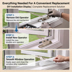 Casement Window Dual Arm Operator with Handle