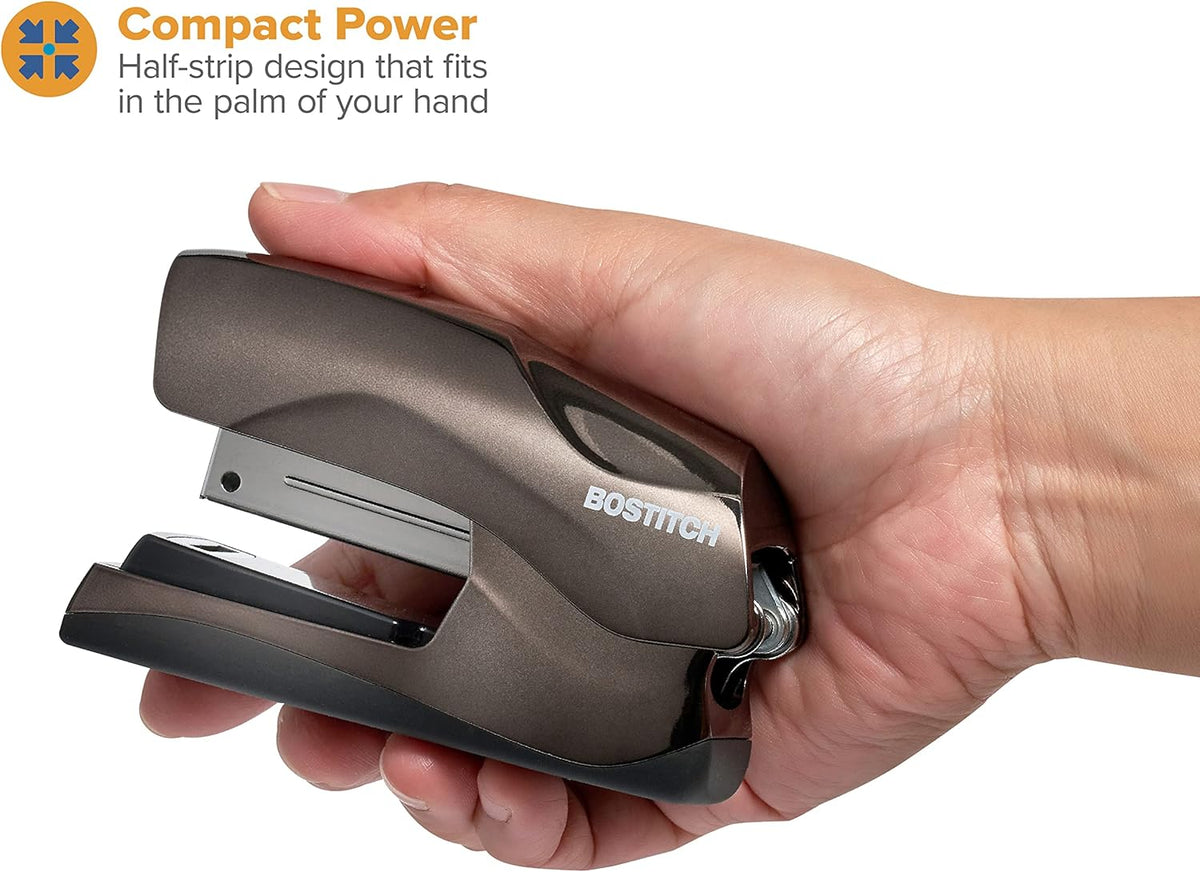 Office Heavy Duty Stapler, 40 Sheet Capacity, No Jam, Half Strip, Fits into the Palm of Your Hand