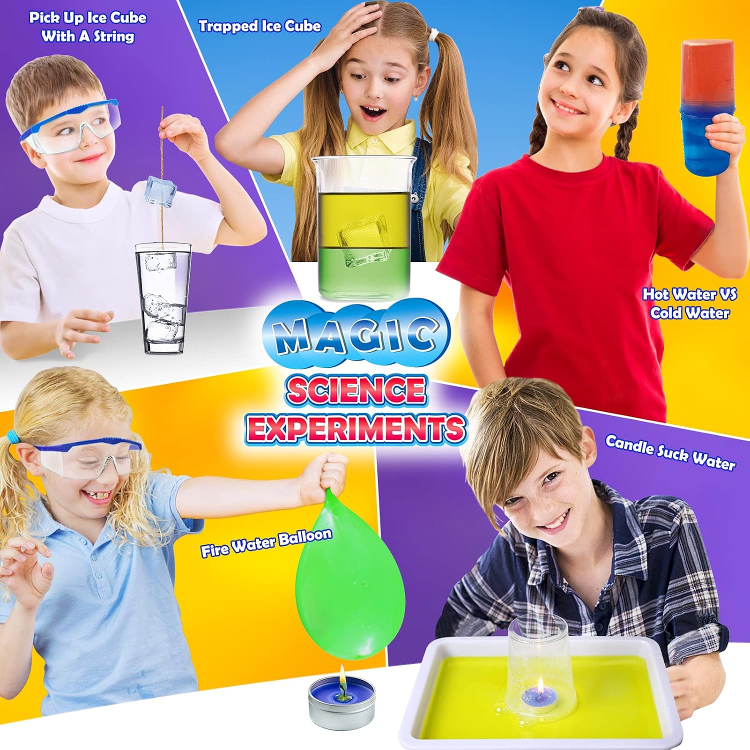 30+ Experiments Science Kits for Kids, S.T.E.M Educational Project Activities Toys Gifts for Boys Girls, Chemistry