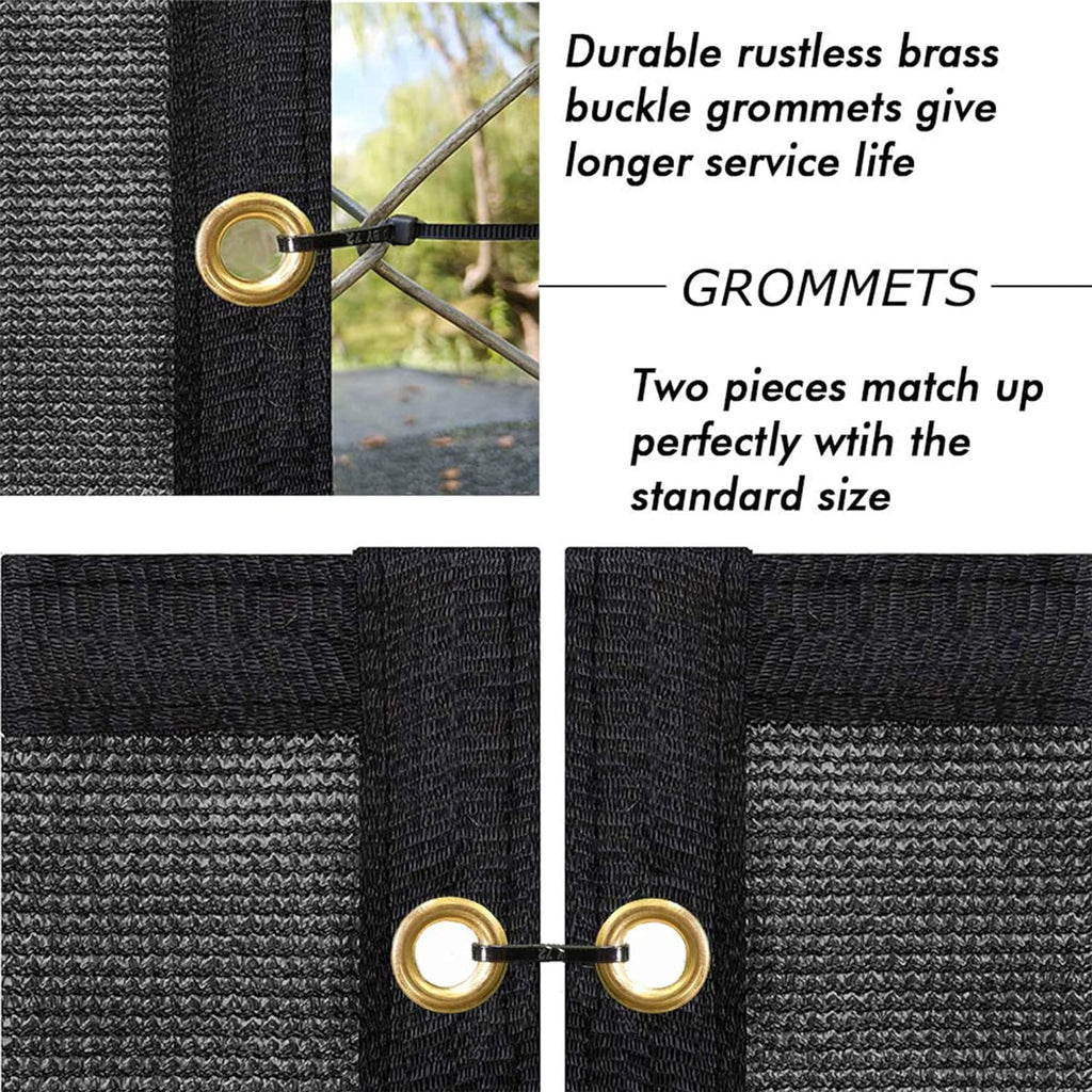 Privacy Screen Fence 5' x 50' Commercial Shade Cover with Brass Grommets Heavy Duty Perfect for Outdoor Back Yard