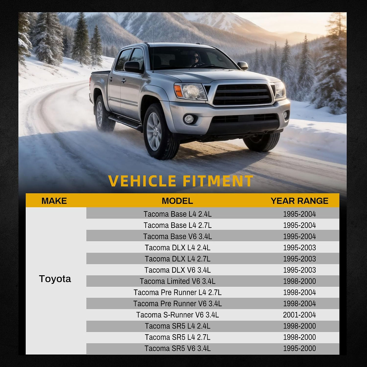 DWVO Complete Radiator Compatible with 1995-2005 Toyota Tacoma