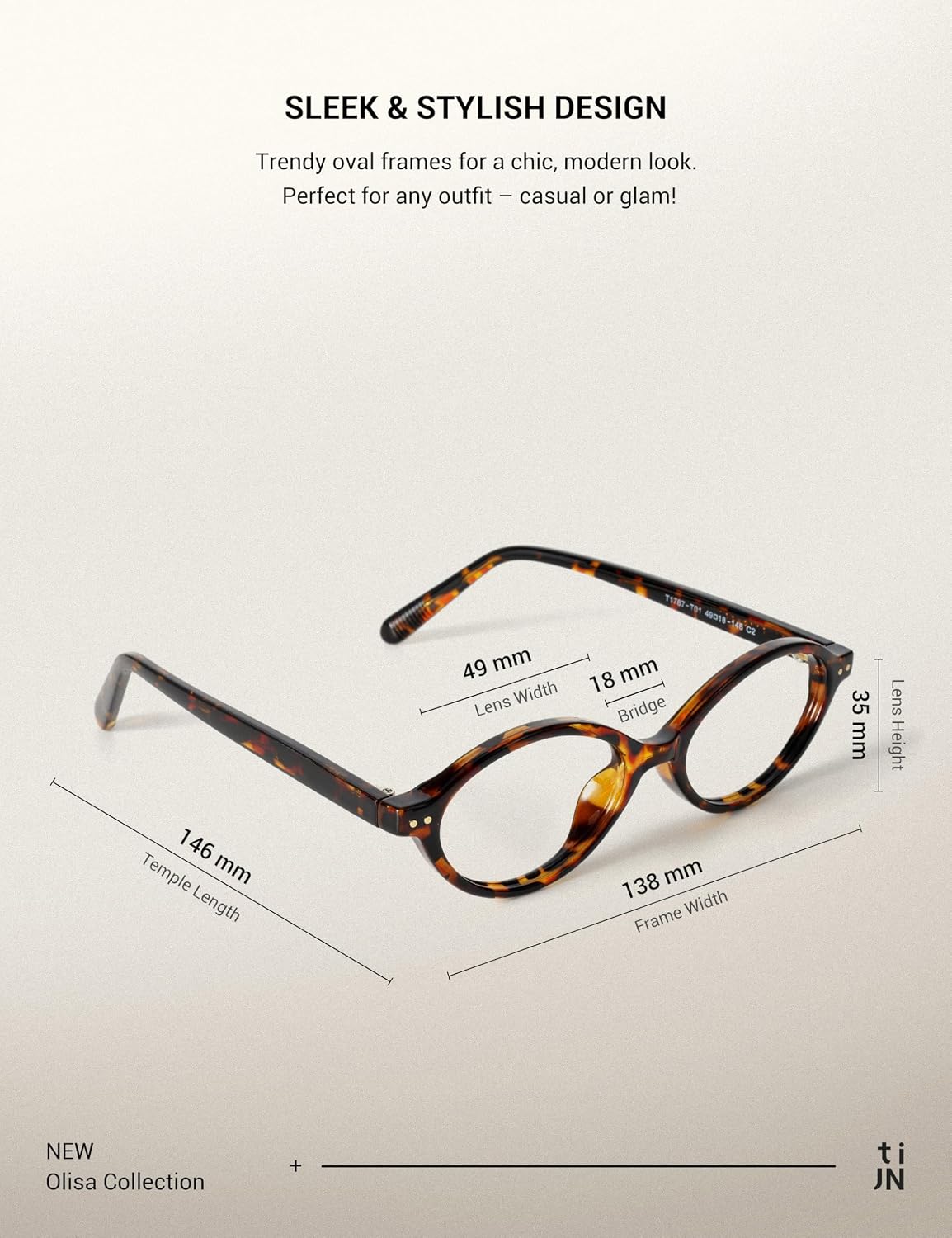 Olisa Blue Light Blocking Glasses for Women Men,Retro Oval Frame Bluelight Eyeglasses for Gaming Computer Screen Use
