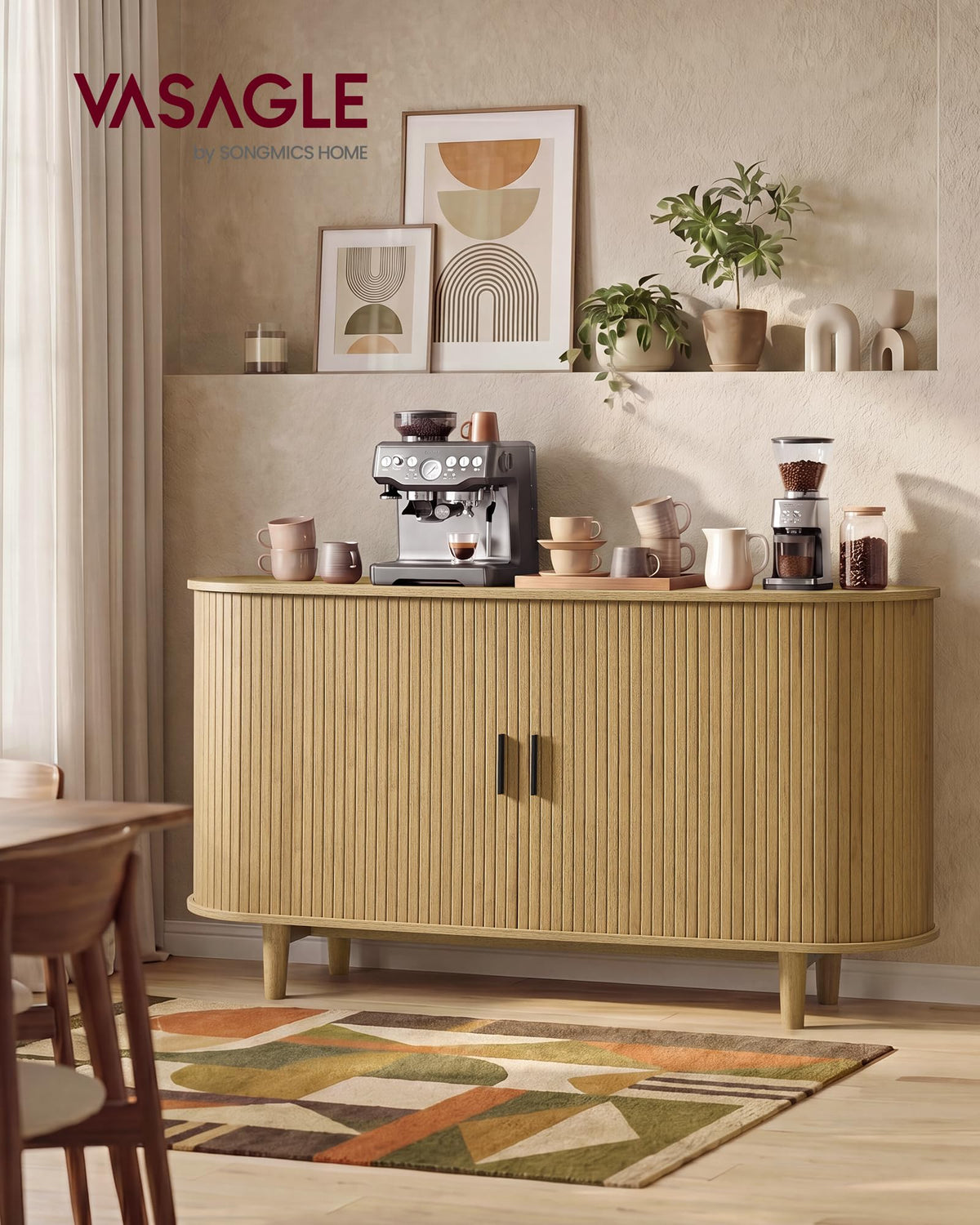 Storage Cabinet, Sideboard with Adjustable Shelves