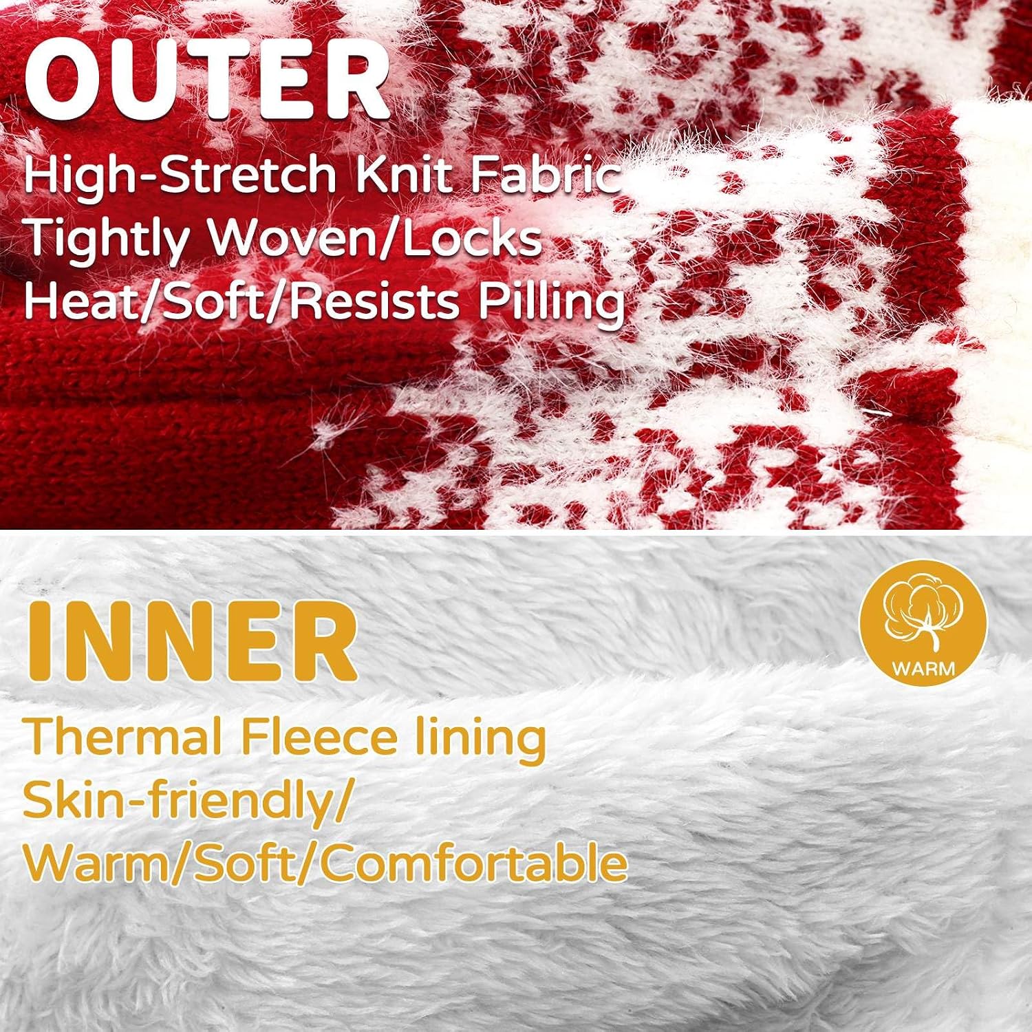 Kids Winter Hat Gloves Scarf Set: Girls Boys Beanie With Pom Knit Neck Warmer Gaiter Mittens Fleece Lined Sets (One