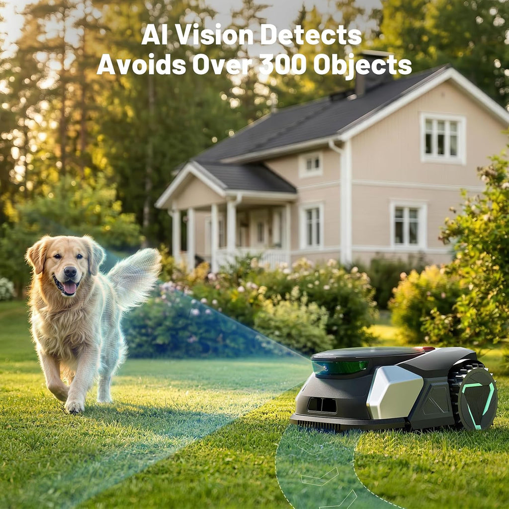 20V Brushless Robotic Lawn Mower | 1/8 Acre Coverage & 22° Slope Mastery | 0.8"-2.4" Adjustable Height, 2.4G