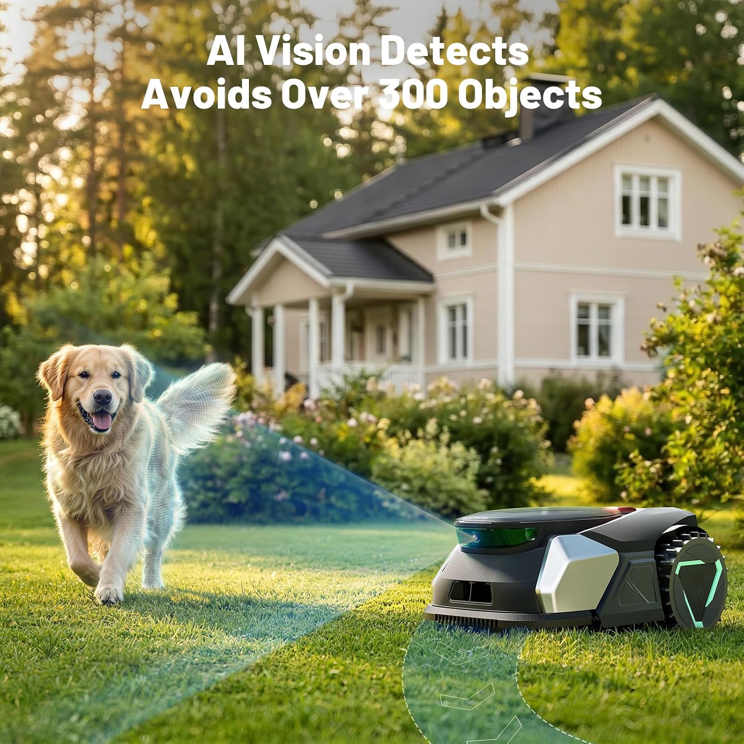 20V Brushless Robotic Lawn Mower | 1/8 Acre Coverage & 22° Slope Mastery | 0.8"-2.4" Adjustable Height, 2.4G