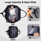 Large Capacity Diaper Bag Backpack with Insulated Pockets,Black