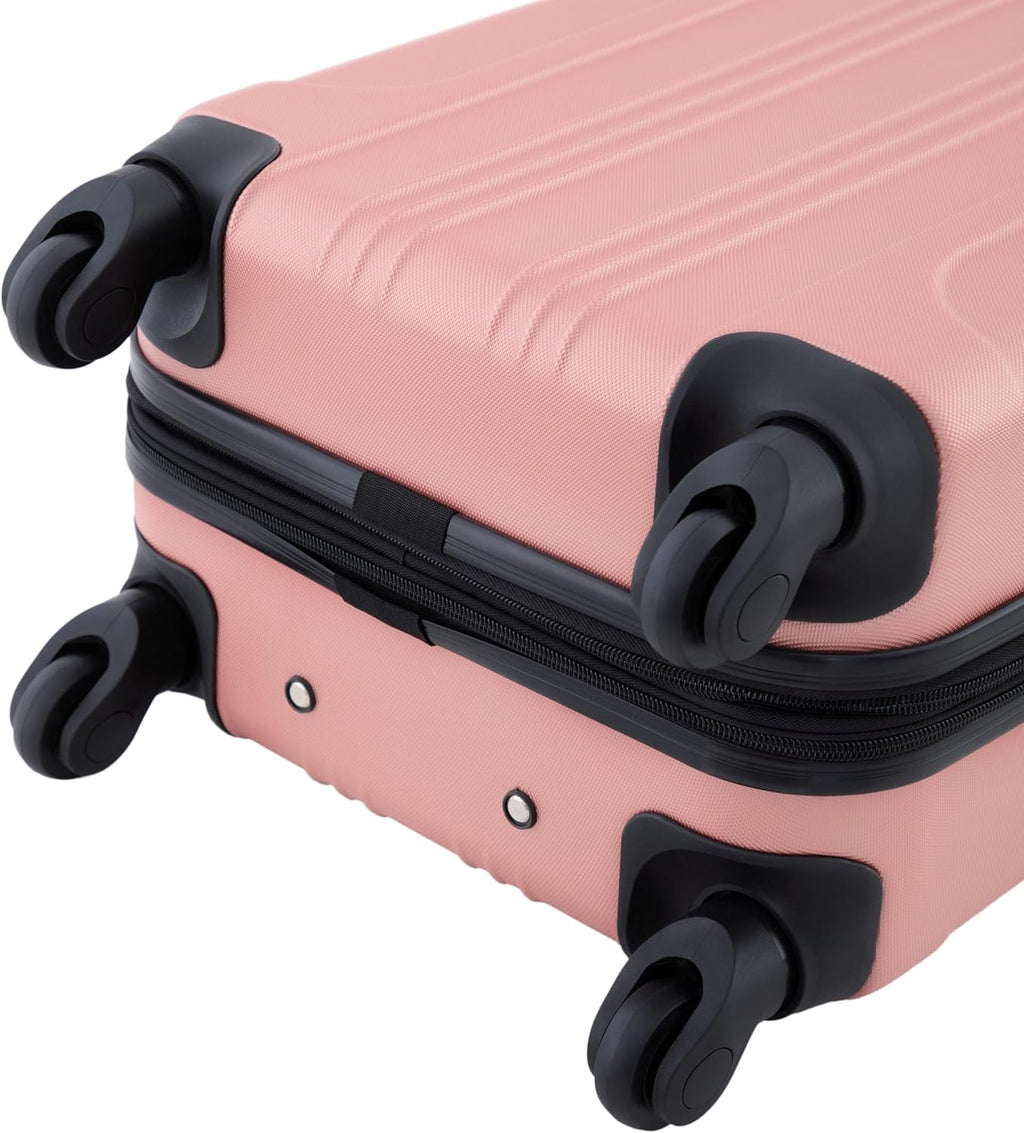 Chicago Hardside Expandable Spinner Luggage, Rose Gold, 22" Carry-On