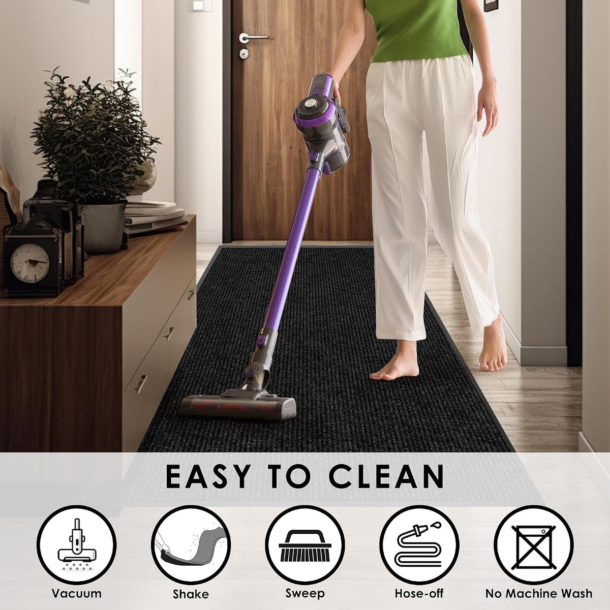 4ft x 6ft Commercial Front Door Mat, Heavy Duty Floor Mat