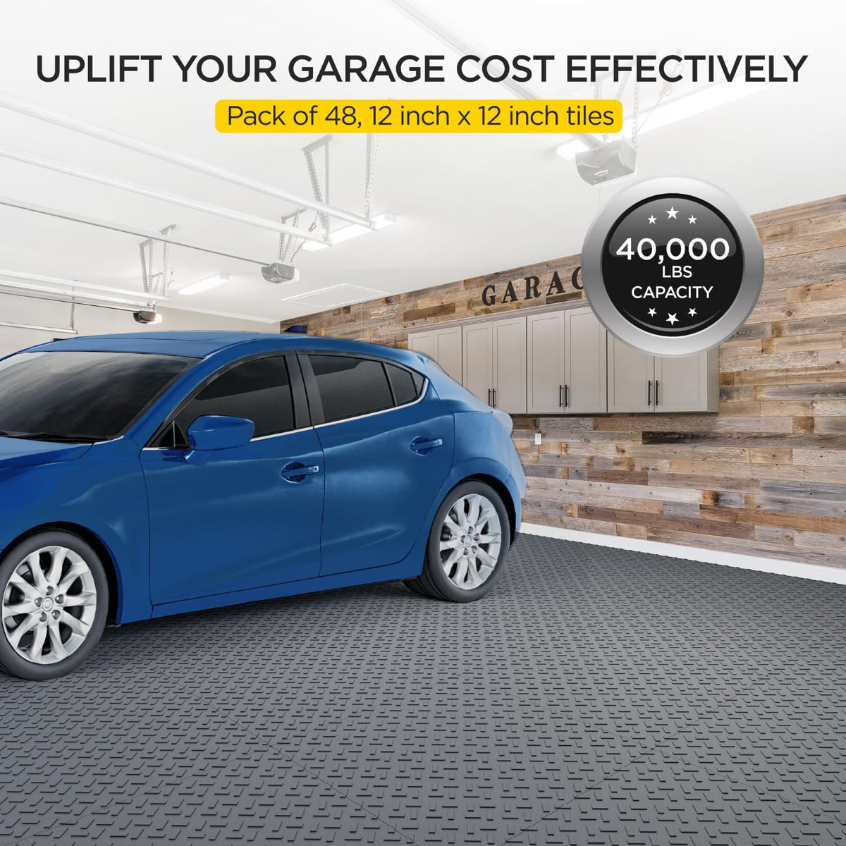 Garage Floor Tiles Interlocking Garage Flooring for Car Modular PlasticTile