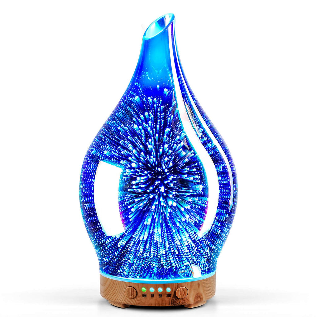 Essential Oil Diffuser 150ml Handmade Glass Diffuser 6H Runtime