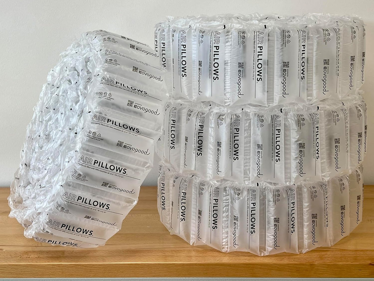 AirPillows 300 Count Premium Prefilled Air Bubbles for Package Shipping | 6 CuFt, 44 Gal, 4x8-In Ea | Better than
