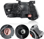 Pair Black Headlights Compatible with 2006-2010 Ford Explorer