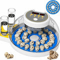 32 Quail Egg Incubator for Hatching Eggs, Dual Power Supply, Automatic Egg Turner, Humidity & Temperature Monitor