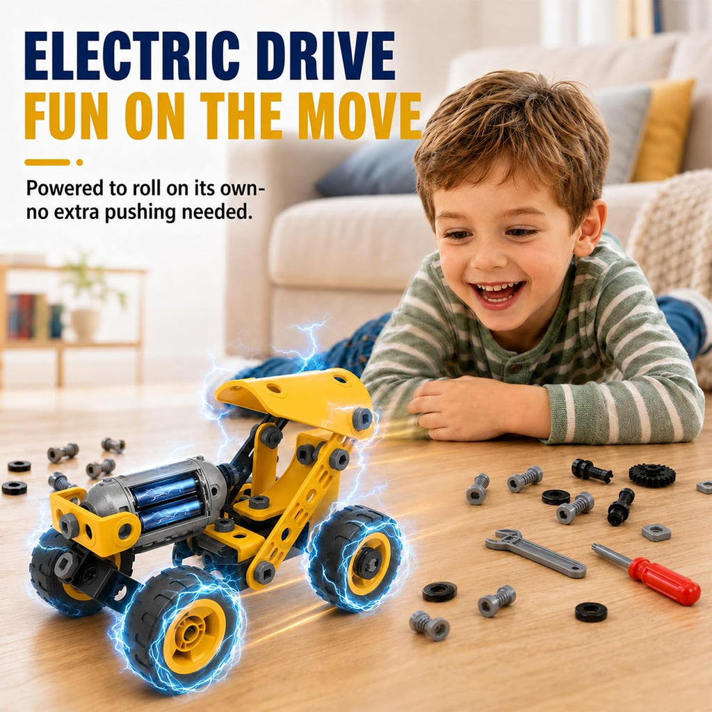 10-in-1 Motorized STEM Building Toys for Kids Ages 5+