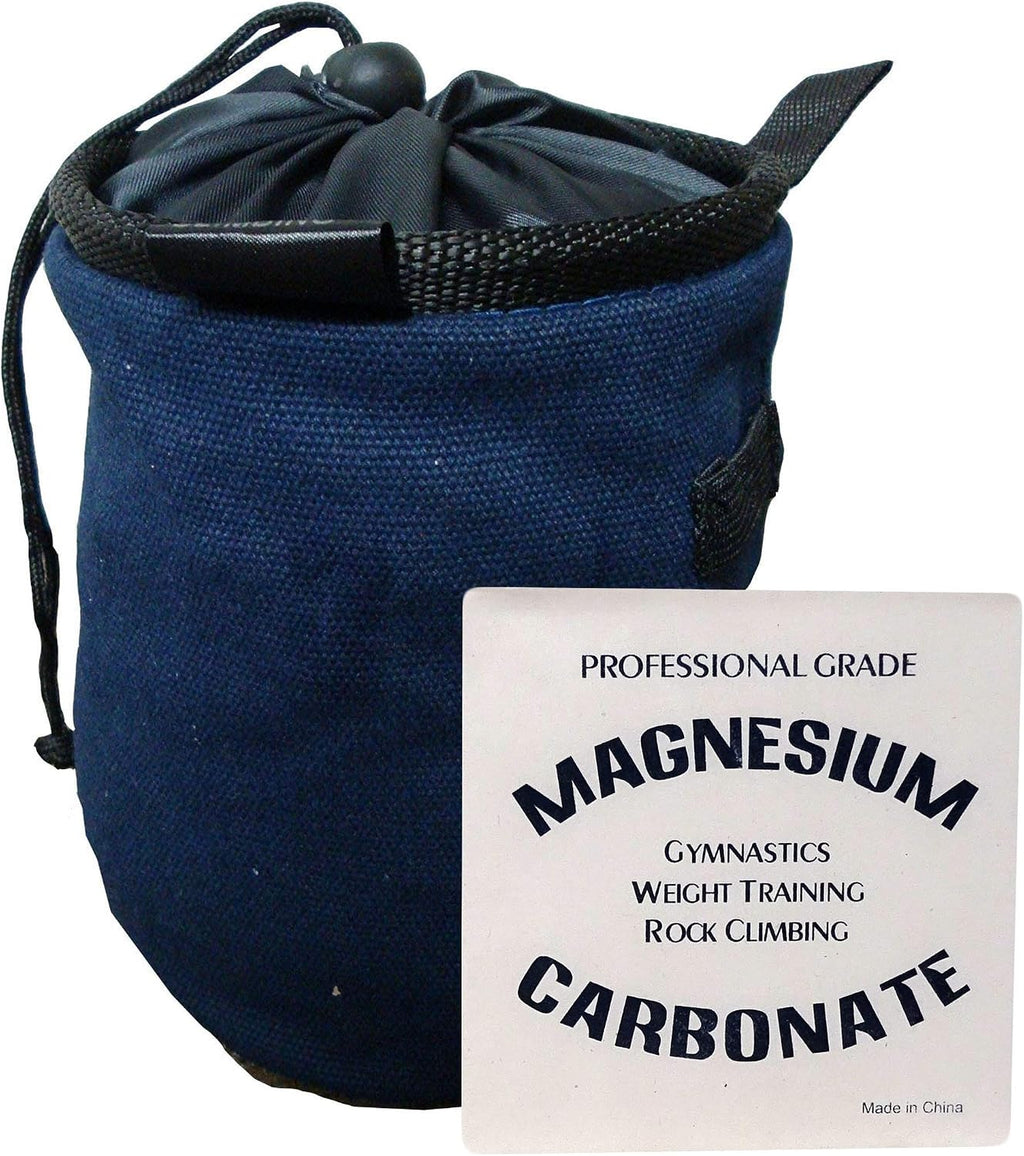Rock Climbing Chalk Bag & Gym Chalk Ball Combo for Bouldering, Gymnastics, and Weightlifting (2oz Block, Multiple