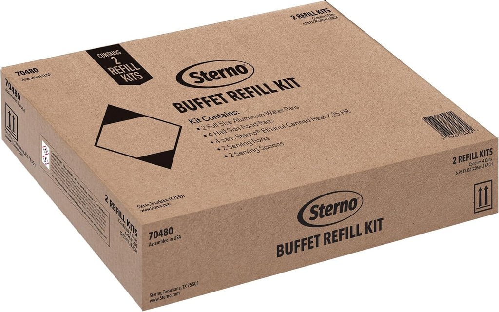 Buffet Refill Kit With Chafing Fuel, 14 Piece