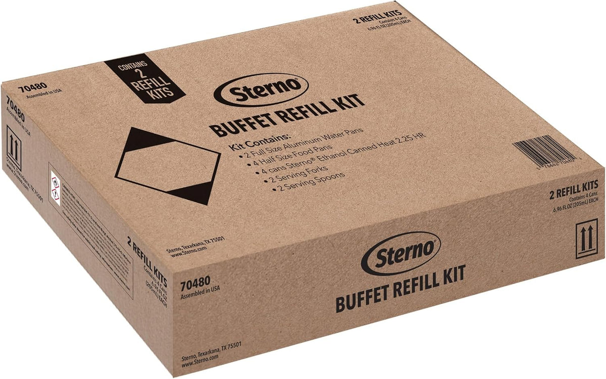 Buffet Refill Kit With Chafing Fuel, 14 Piece