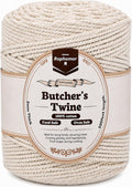 Thick Butcher's Twine,100% Cotton,500 Feet,2mm, Food Safe,Oven Safe, Kitchen Cooking String for Meat and Poultry