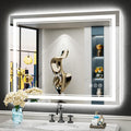 40x32 LED Bathroom Mirror with Lights, Backlit & Front Lit Anti-Fog | Lighted Vanity Mirror, Dimmable, 3-Color Temp