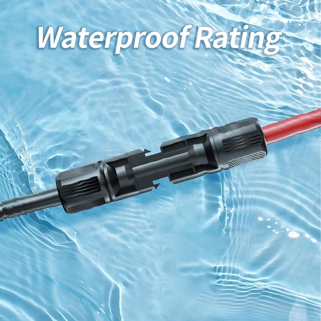 10AWG 10 Feet Solar Extension Cable with Pair of Connectors | Solar Panel Cable with Female and Male Connector, Solar